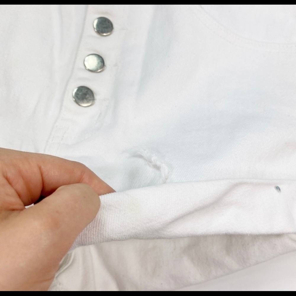 Hi-Rise White One Teaspoon Shorts